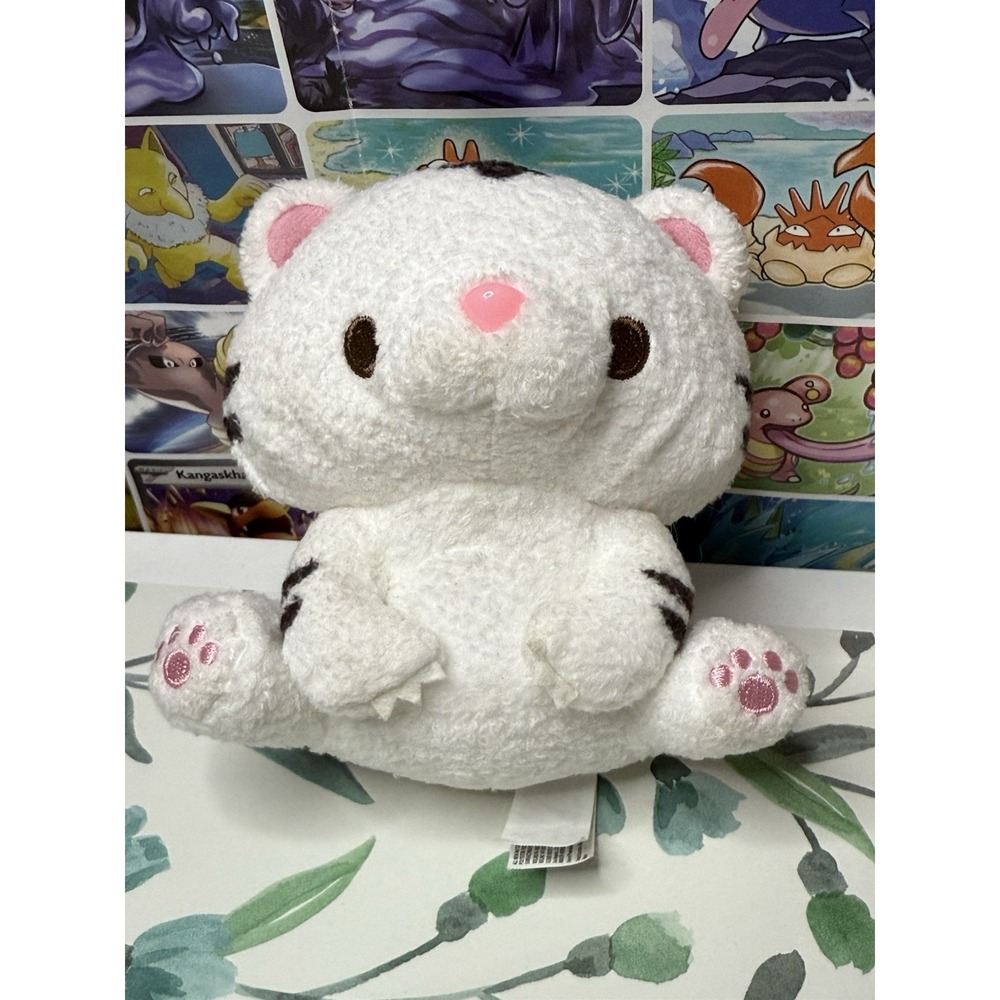 FANS White Tiger Plush 4" Stuffed Animal Clever Idiots‎ w/ Tags Kawaii Cute